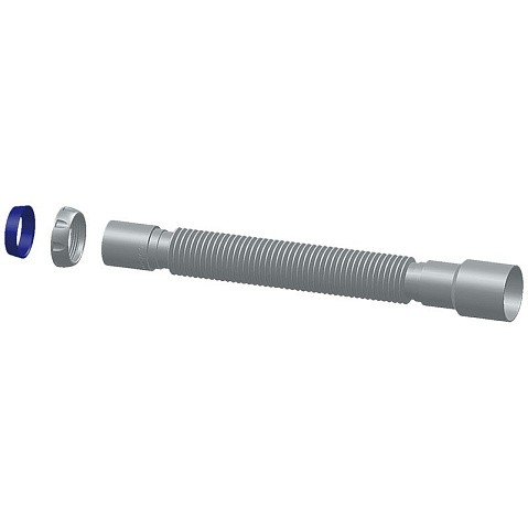 Труба гофрированная Unicorn D85, 40х50 гибкий отвод, 1 1/2'' х40 с уплотнительным кольцом, 800мм купить в Москве | "Проконсим"