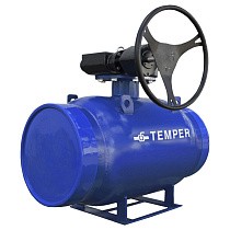 Краны стальные шаровые DN 300-600 PN 16-25 стандартнопроходные приварные ISO под задвижку с редуктором Temper серия 282 купить в Москве | "Проконсим"