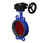 Затвор дисковый поворотный DN 200 PN 16 межфланцевый с диском из чугуна уплотнение-EPDM редуктор Tecofi VPI4448