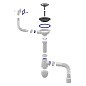Сифон для мойки Unicorn В425P, 40х50 гибкий отвод, 3 1/2'' х40 чаша из нержавеющей стали, прямоугольный перелив купить в Москве | "Проконсим"