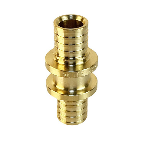 Муфты латунные для PEX труб DN 16-20 PN 16 под надвижную гильзу Valfex VF.403.AF купить в Москве | "Проконсим"
