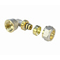 Угольник латунный для PEX труб 16-1/2'' PN 10 обжимной никелированный Valfex VF.352.N  купить в Москве | "Проконсим"