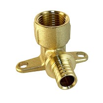  Угольники латунные для PEX труб DN 16-20 PN 16 под надвижную гильзу Valfex VF.454.AF (930020001) со склада Проконсим в Москве