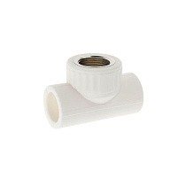Тройники ПП DN 20-40 PN 25 комбинированные с внутренней резьбой белые PlasticPro купить в Москве | "Проконсим"