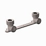 Угольник установочный двойной ПП 20-1/2'' PN 25 с внутренней резьбой серый