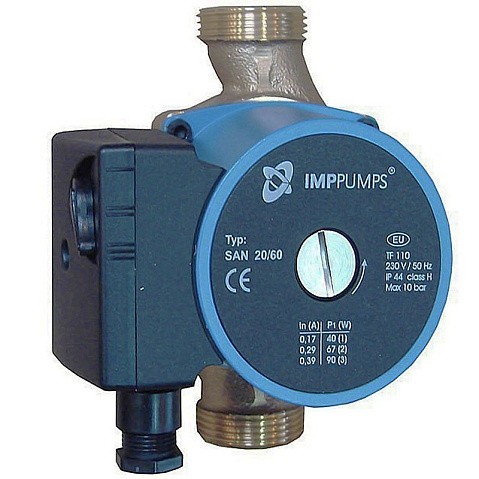 Насос циркуляционный с мокрым ротором SAN 25/40-130 75Вт 1х220В 3-скор. резьбовой PN10 65C IMP PUMPS купить в Москве | "Проконсим"