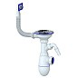 Сифон для мойки Unicorn B430VP, без отвода, 3 1/2'' х40 с отводом для стиральной машины, прямоугольный перелив купить в Москве | "Проконсим"