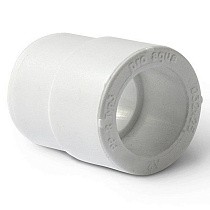 Муфты переходные ПП DN 25-125 PN 25 штуцер-муфта белые Pro Aqua купить в Москве | "Проконсим"