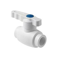 Краны шаровые ПП DN 20-63 PN 25 полный проход белые Pro Aqua купить в Москве | "Проконсим"