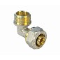 Угольник латунный для PEX труб 20-1/2'' PN 10 обжимной никелированный Valfex VF.352.N  купить в Москве | "Проконсим"