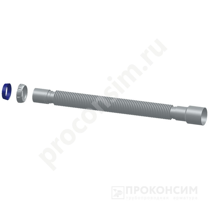 Цена [%TOWN_PRICE%].  Ожидается пополнение. Труба гофрированная Unicorn D125, 40х50 гибкий отвод, 1 1/2'' х40 с уплотнительным кольцом, 1200мм (930152127) со склада Проконсим в Москве