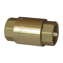 Клапан латунный обратный пружинный DN 50 PN 10 муфтовый пластиковый шток купить в Москве | "Проконсим"