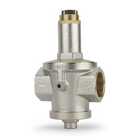 Регулятор давления VARMEGA VM128 DN 40 PN25 мембранный под манометр 13,1kv G-1 1/2'' никелированный купить в Москве | "Проконсим"