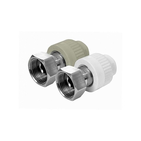 Муфта комбинированная с накидной гайкой VALFEX 25 PN 25 G-3/4'' серая купить в Москве | "Проконсим"