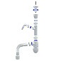 Сифон для мойки Unicorn В320VР, 40х50 гибкий отвод, 1 1/2'' х40 пластиковая чаша с отводом для стиральной машины купить в Москве | "Проконсим"