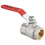 Кран латунный шаровой MVI BV.511 DN 50 PN 40 никелированный полнопроходной муфта-муфта рычаг