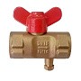 Кран латунный шаровой 11Б27п(М)1 DN 15 PN 16 трёхходовой под манометр G1/2"-М20х1,5 муфта-муфта бабочка Пензапромарматура купить в Москве | "Проконсим"