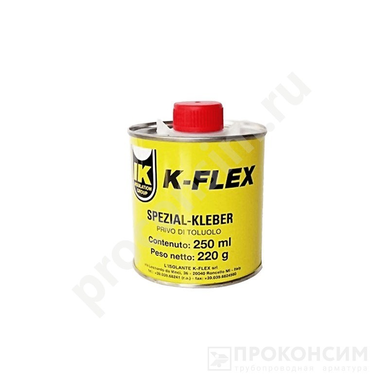 Цена 1 113 рубля с НДС.  Ожидается пополнение. Клей K-FLEX Spezialkleber 220 gr K-414 850CL020020 со склада Проконсим в Москве