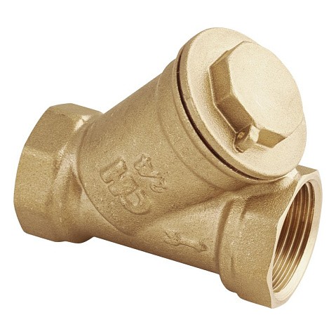 Фильтр сетчатый латунный DN 40 PN 16 муфтовый косой грубой очистки AquaHit FW.110.08 купить в Москве | "Проконсим"