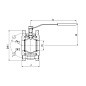 Кран стальной шаровой разборный BREEZE 11с42п, DN 80 PN 16, 124мм, полнопроходной, фланцевый с ручкой купить в Москве | "Проконсим"