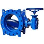 Затвор дисковый поворотный DN 500 PN 10(16) фланцевый 2-эксцентриситетами диском из чугуна редуктор СибЗТА купить в Москве | "Проконсим"