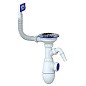Сифон для мойки Unicorn В430V, без отвода, 3 1/2'' х40 с отводом для стиральной машины, прямоугольный перелив купить в Москве | "Проконсим"