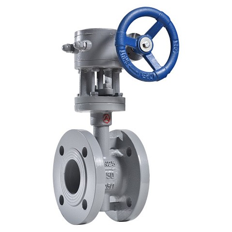 Затвор стальной дисковый DN 250 PN 16 до 425гр. с тройным эксцентриситетом фланцевый с редуктором Арма-Пром ЗПД-САЗ купить в Москве | "Проконсим"