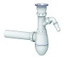 Сифон для мойки Unicorn В310V, 40х40 прямой отвод, 1 1/2'' х40 чаша из нержавеющей стали с отводом для стиральной машины купить в Москве | "Проконсим"