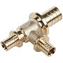 Тройники латунные под надвижную гильзу PEX-PEX DN 16-32 переходные Hipex купить в Москве | "Проконсим"