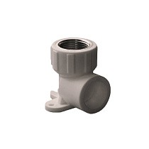 Угольник установочный ПП 20-1/2'' PN 25 с внутренней резьбой серый купить в Москве | "Проконсим"
