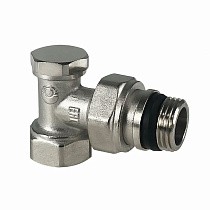 Клапан для радиаторов VALFEX VF.019.NN, PN-10, угловой с дополнительным уплотнением, настроечный купить в Москве | "Проконсим"