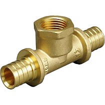 Тройники латунные для PEX труб DN 16-25 PN 10 под надвижную гильзу с внутренней резьбой ONE PLUS купить в Москве | "Проконсим"