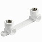 Угольник установочный двойной ПП 20-1/2'' PN 25 с внутренней резьбой белый Pro Aqua PA280008P купить в Москве | "Проконсим"