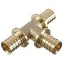 Тройники латунные под надвижную гильзу PEX-PEX DN 16-32 Hipex купить в Москве | "Проконсим"