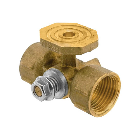 Кран латунный шаровой 11Б18бк(ф)2 DN 15 PN 16 под манометр G1/2''хG1/2'' с контрольным фланцем муфта-муфта без рычага Пензапромарматура купить в Москве | "Проконсим"