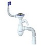Сифон для мойки Unicorn В435V, 40х50 гибкий отвод, 3 1/2'' х40 с отводом для стиральной машины, прямоугольный перелив купить в Москве | "Проконсим"