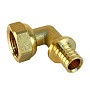 Угольник латунный для PEX труб 16-1/2'' PN 16 S-2,2мм под надвижную гильзу Valfex VF.455.AF купить в Москве | "Проконсим"