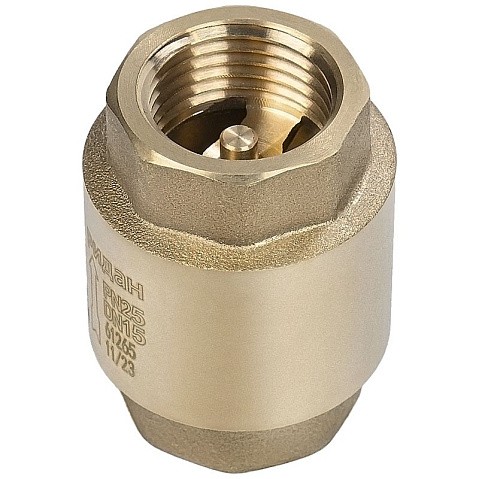Клапаны обратные латунные DN 15-50 PN 25 пружинные резьбовые РИДАН NRV-R купить в Москве | "Проконсим" Клапаны обратные латунные DN 15-50 PN 25 пружинные резьбовые РИДАН NRV-R купить в Москве | "Проконсим"