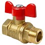 Кран латунный шаровой Valfex.218.LB1 11Б27фт1М DN 15 PN 40 муфта-штуцер бабочка купить в Москве | "Проконсим"