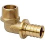 Угольник латунный для PEX труб 16-1/2'' под надвижную гильзу с наружной резьбой MVI SF.632.0404 купить в Москве | "Проконсим"