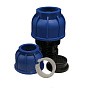 Муфта компрессионная переходная ПНД DN 63-50 PN 16 обжимной для ПЭ труб 20-40гр. Кудиновский трубный завод купить в Москве | "Проконсим"