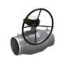Кран стальной шаровой цельносварной LD Energy Regula, DN 150 PN 25, 360мм, стандартнопроходной, приварной с редуктором
