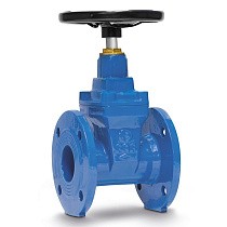 Задвижки чугунные DN 200-600 PN 10 с обрезиненным клином FAF6010