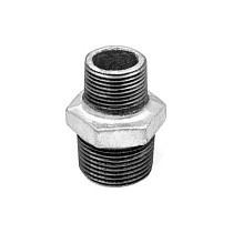Ниппель чугунный DN 20-50 PN 16 переходный оцинкованный штуцер-штуцер Fittex Plus купить в Москве | "Проконсим"