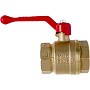 Кран латунный шаровой 11Б27фт1М DN 32 PN 40 рычаг муфта-муфта Valfex.214 DeltaPro