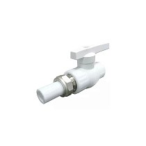 Краны шаровые ПП DN 20-32 PN 25 с односторонним разъемным соединением белые Valfex купить в Москве | "Проконсим"