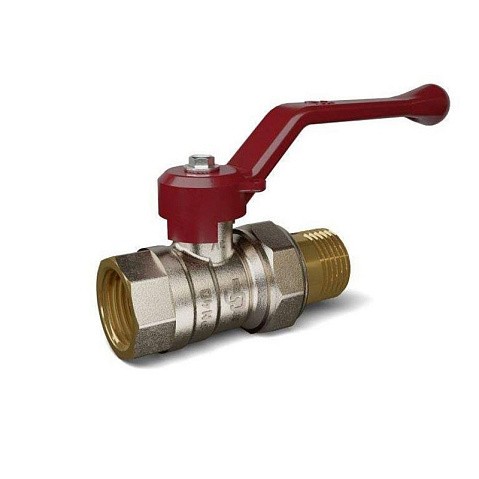 Кран латунный шаровой Temper 88.В-А.34.Р DN 20 PN 40 американка никелированный рычаг купить в Москве | "Проконсим"