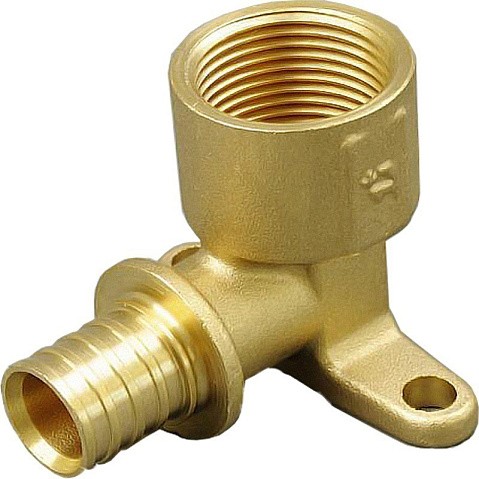 Угольник латунный для PEX труб 20-1/2'' PN 10 под надвижную гильзу с внутренней резьбой ONE PLUS купить в Москве | "Проконсим"