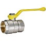 Кран латунный Temper серия 83 DN15 PN40 никелированный газовый рычаг м-м ГОСТ Р 59553 купить в Москве | "Проконсим"