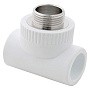 Тройник комбинированный ПП 20-1/2'' PN 25 с наружной резьбой белый РТП 10753 купить в Москве | "Проконсим"